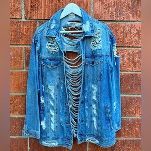 Ripped Woman’s Jean Jacket